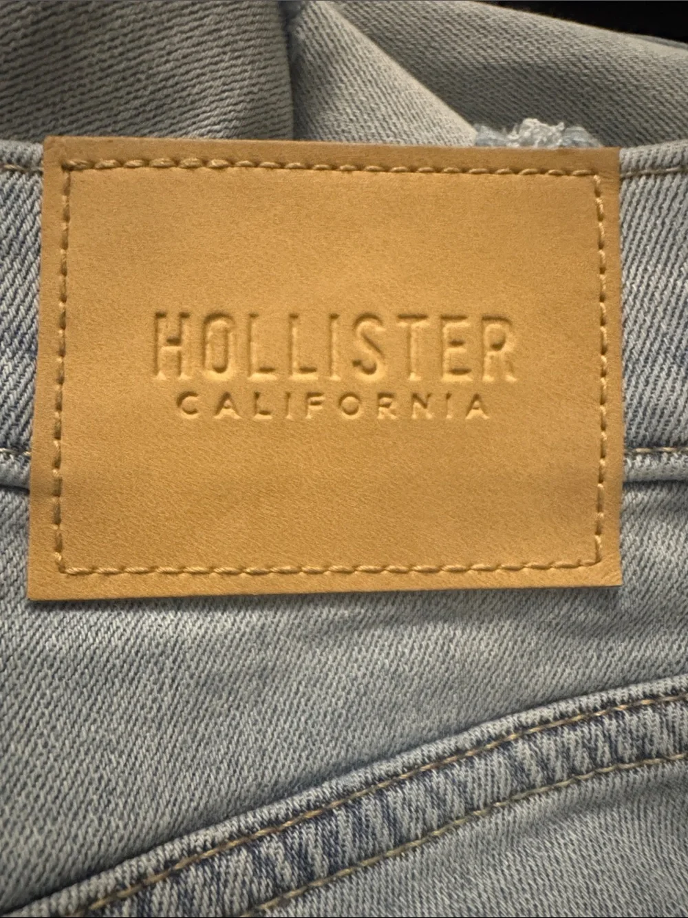 Hollister jeans distressed.